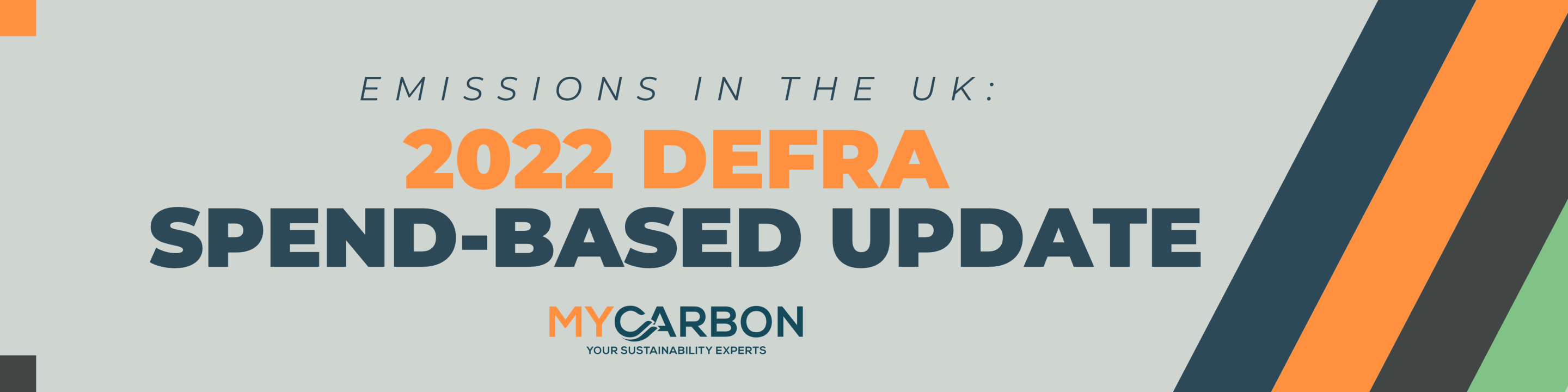 2022 Spend-Based DEFRA Updates Banner (2) Logo: MyCarbon - Your Sustainability Experts 2025 DEFRA Emissions Factor Update: What It Reveals About UK Carbon Reductions